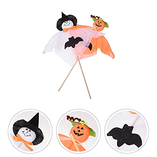 WINOMO 2 Stuks Halloween Diy Boeket Decor Bloem Mand Topper Pompoen Grimas Home Decor - Afbeelding 7