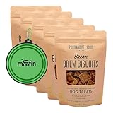 moofin Human Grade Dog Treats, 5 Oz Bundled with Silicon Pet Bowl - Portland Pet Food Company -Natural, Human Grade Dog Biscuit Treats, Hand [Pack of 5]