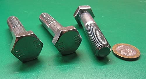 8.8 Zinc Steel Hex Bolts PT M14 x 1.5 mm x 65 mm Long 3 pcs