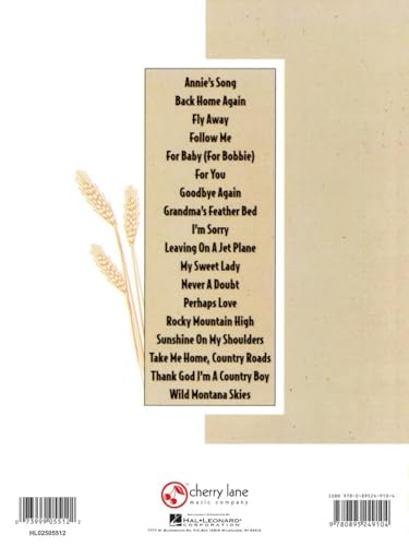 The Best of John Denver - Easy Piano, Vocal and Guitar Chords | Classic Folk and Soft Rock Songbook | Beginner Friendly Sheet Music with 18 Songs Including Take Me Home Country Roads - Image 2