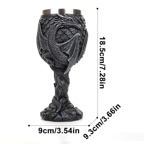 Copa medieval de acero inoxidable para cenas temáticas y decoración 5