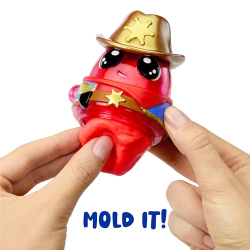 DohKins 3 Pack Characters, Dino, Cowboy, Police Officer - Dough Never Dries, Ages 2+ - image 2