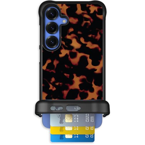 Scooch for Samsung Galaxy S25 Plus Wallet Case, Wingmate, Tortoise Shell