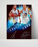 Stephen Curry and Klay Thompson Autograph Print - Splash Brothers - From Deep Waters - 16x20 Poster Print