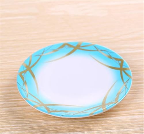 PLIAGE 3Pcs small round Plastic Japan Food Sushi Melamine Dish Rotary Sushi Plate Round Colorful Conveyor Belt Sushi Serving dinner plates