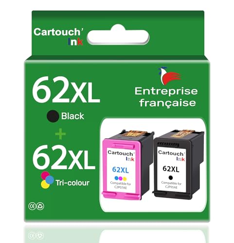 Cartouches 62XL pour HP OfficeJet et Envy pour résoudre vos problèmes d'impression nets