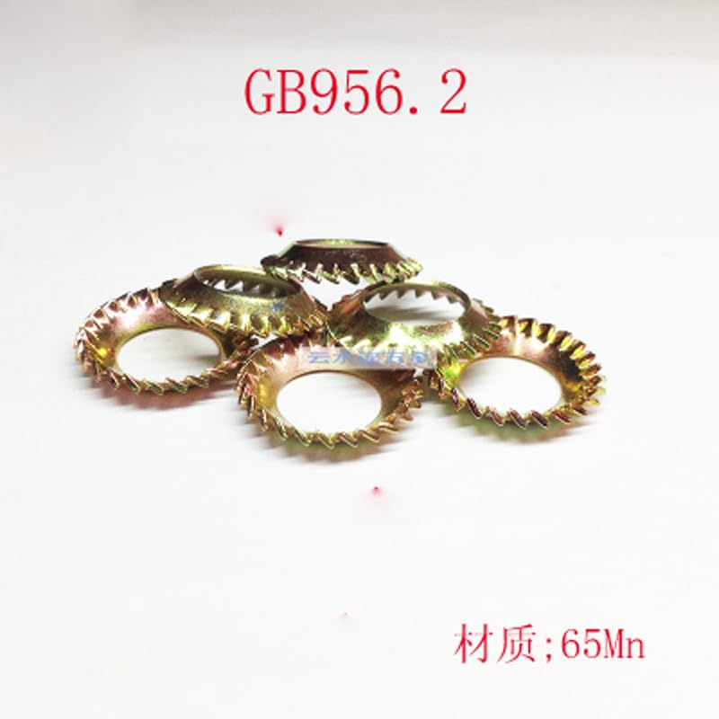 M4-M12 Cone Washers Jagged Lock Washer 65# Manganese Steel GB956.2 - (Number of Pcs: M6(10pcs))