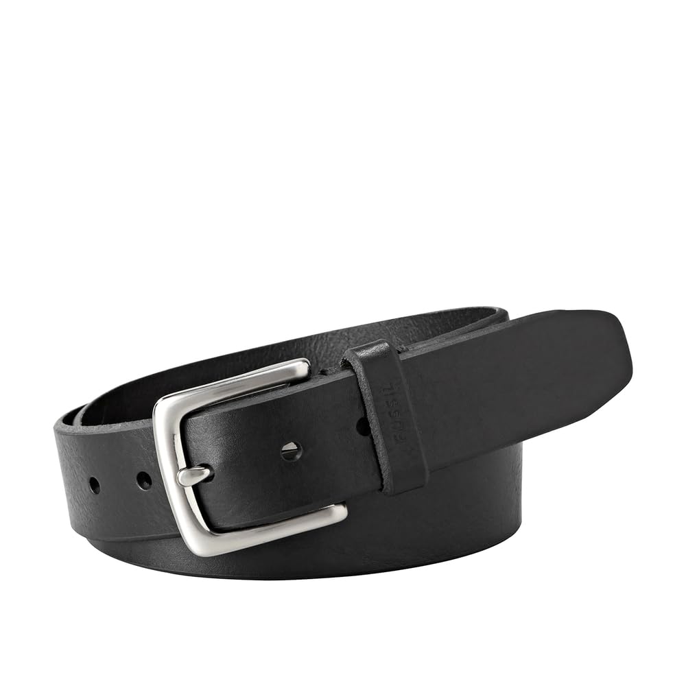 fossil Men Leather Joe Black Belt-picture-18