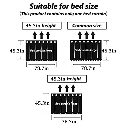 Image of Cute Bottom Bunk Bed Curtain Student Dormitory Blackout Cloth Mosquito Nets Bedding Tent Bed Canopy Single Sleeper, Animals Pattern