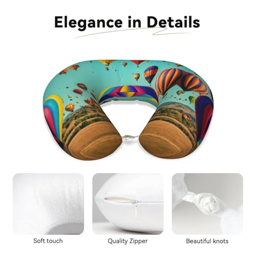 Almohada de viaje de espuma viscoelástica negra miniatura 4