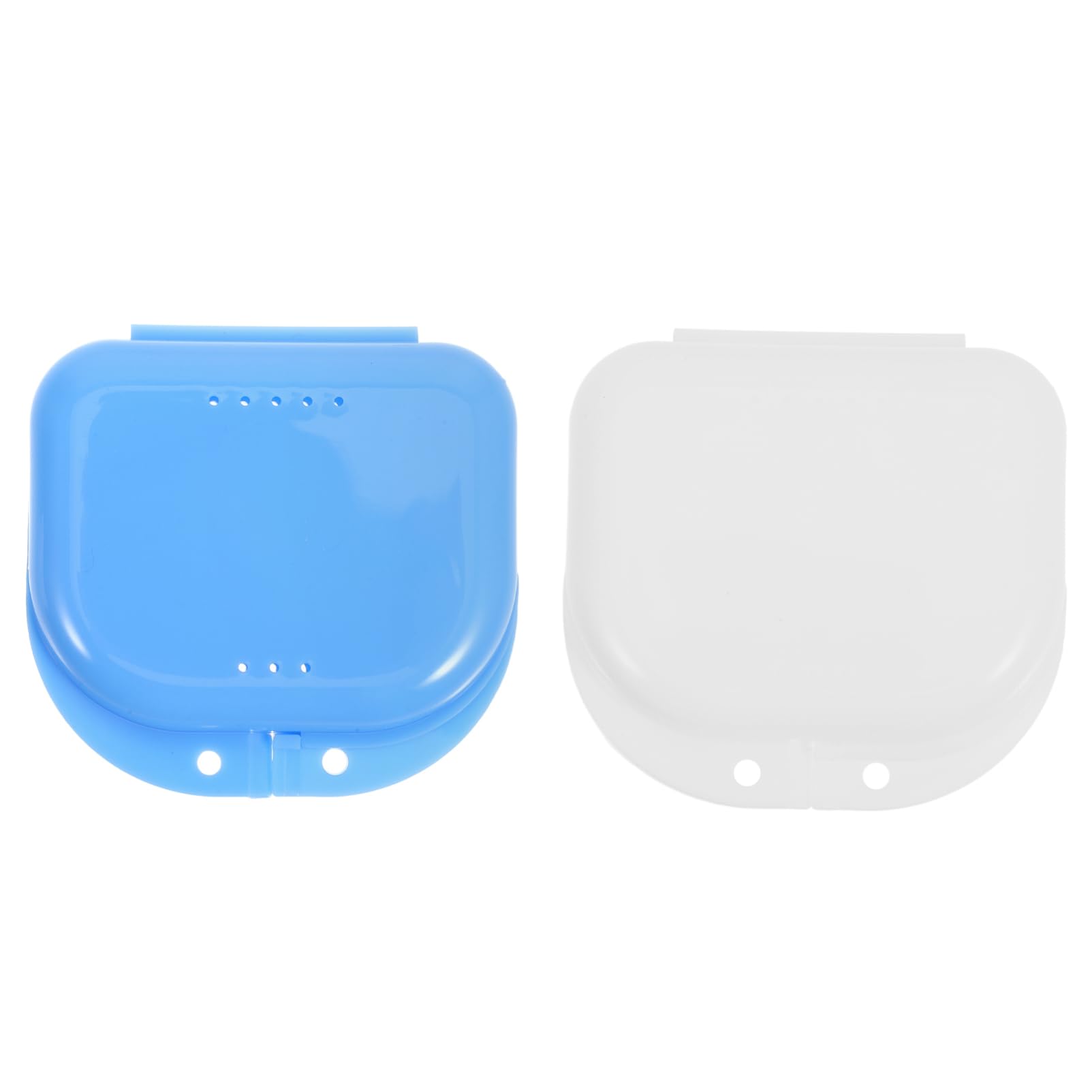 Ipetboom 2pcs Portable Retainer Case Brace Holder Box Compact Lightweight Storage for Oral Care Durable Design for Travel Everyday Use