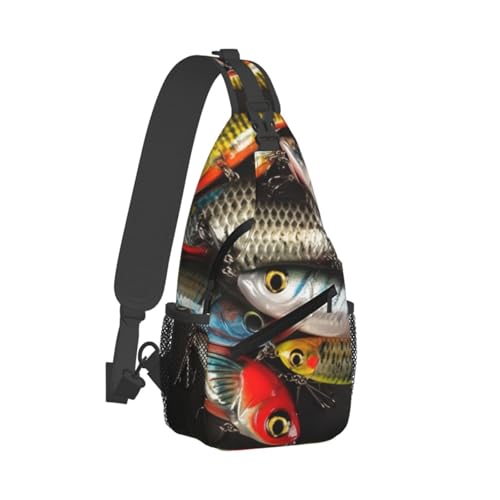 Bolso cruzado deportivo tipo bandolera negro miniatura 2