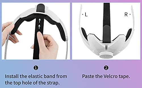 Image of Careflection || Adjustable Head Strap Compatible for Oculus Quest 2 Elite Strap with Cushion, Comfort Foam Pad, Design Balance Weight, Reduce Pressure