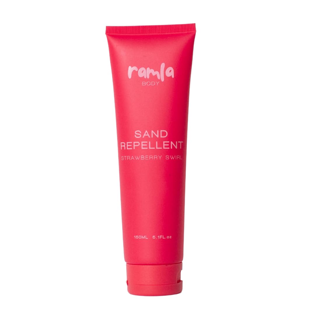 RAMLA Sand-Repellent Moisturizer – Lightweight, Non-Greasy Formula That Repels Sand – Hydrating Body Lotion for Beach Days – As Seen on Shark Tank (