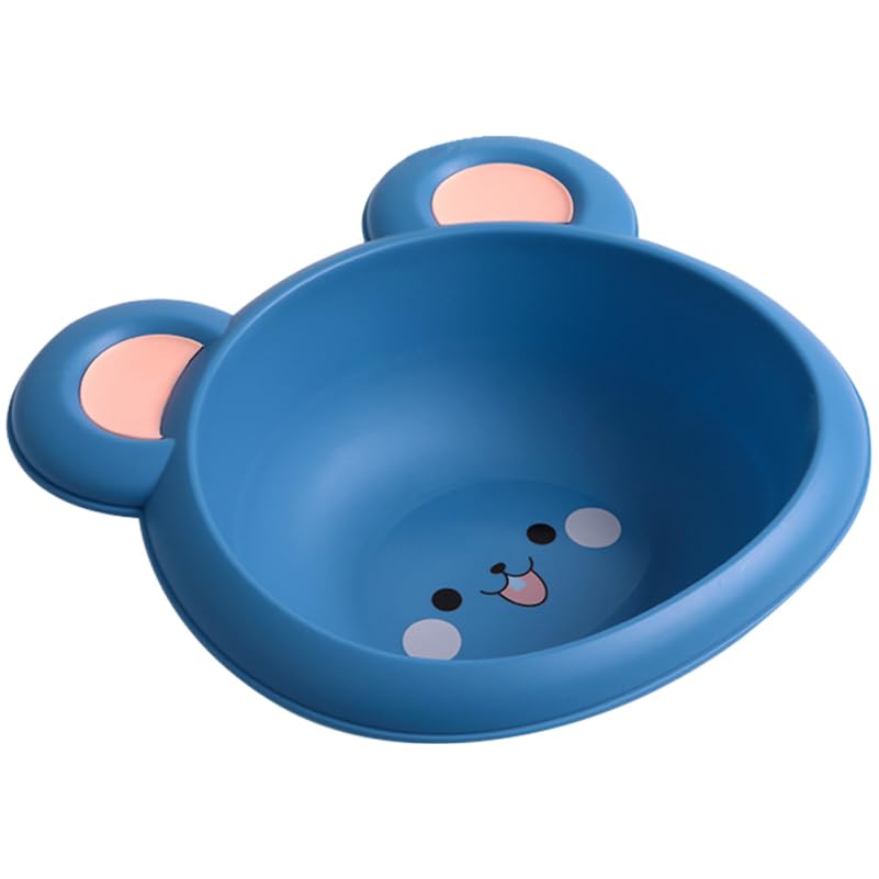 minkissy Lavabo para bebés de dibujos animados para bebé, plástico PP, gran capacidad, mate, apilable, para cuidado del bebé, baño
