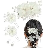 [Toteca_h1]髪飾り ヘアアクセサリー 髪留め コーム ヘアピン ヘッドドレス 簡単 結婚式 成人式 ひな祭り 発表会 入学式 卒業式 七五三 謝恩会 パーティ ドレス 浴衣 着物 和装 袴 白 花
