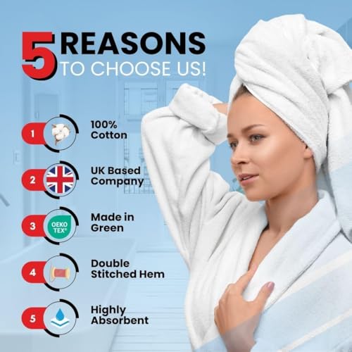 Infinitee Xclusives Bath Towels Set of 4 (70x140 cm) - 100% Cotton, Super Absorbent, Quick-Dry Towels for Bathroom, Spa, Gym & Hotel |Serene Teal|