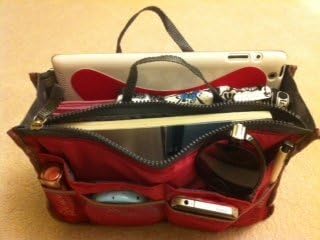 3 Pack HANDBAG TOTE Pouch Storage Purse Organizer Insert with Cosmetic Pocket Bag in Bag