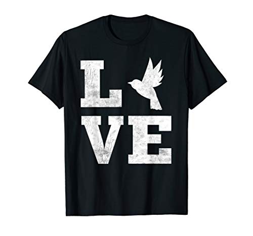Love Birds Shirt Bird Lover Owner Birder Gifts Ornithology T-Shirt