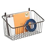 TAMAÑO IDEAL: Esta cesta decorativa mide 30,5 cm x 15,2 cm x 15,2 cm, por lo que cabe en cualquier habitación y es lo suficientemente grande para guardar muchas cosas al alcance de la mano.