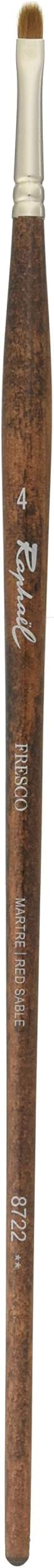 Raphael Fresco Red Sable, Oil Paint Brush, Series 8722, Filbert, Size 04