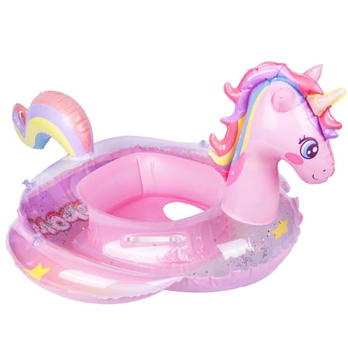 Flotteur de piscine gonflable pour bébé fille de 6 à 36 mois avec siège, bouée de natation gonflable pour nourrissons et tout-petits de 1 à 3 ans...