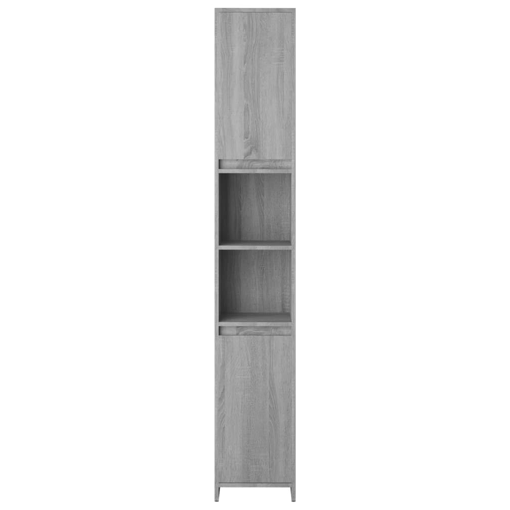 Eleganz Armadietto da bagno grigio Sonoma 30 x 30 x 95 cm in legno