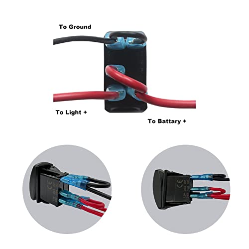 Image of 2 Sets 5 Pin Rocker Switch Connection Jumper Wire Set with Male & Female Terminals Wiring Connector for Automotive Truck Yacht RV Trailer Central Console Switch Replacement