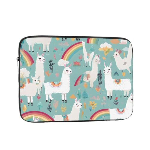 Housse PC portable 12 pouces antichoc au motif lama mignon pour ordinateur