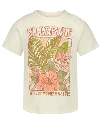 Image of Billabong Girls' Premium Short Sleeve Logo Graphic Tee, Crew Neck T-Shirt, Soft & Comfortable