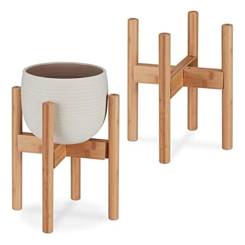 Relaxdays Support de Plantes en Bambou Cover