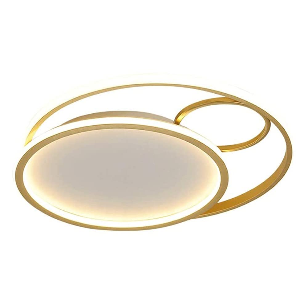 HYJAUSXB Modern LED Chandelier with Dimmable Creative Acrylic Design for Living Room Dining Bedroom and Study Black Golden Color
