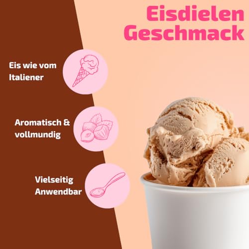 Haselnusspaste "Mediterran" │Feinster nussiger Genuss aus dem Mittelmeerraum │ MEGA GESCHMACK │ Pimpe deine Eis, Desserts, Getränke uvm mit einer extra Portion Geschmack auf │ Inhalt 250 g – Bild 3
