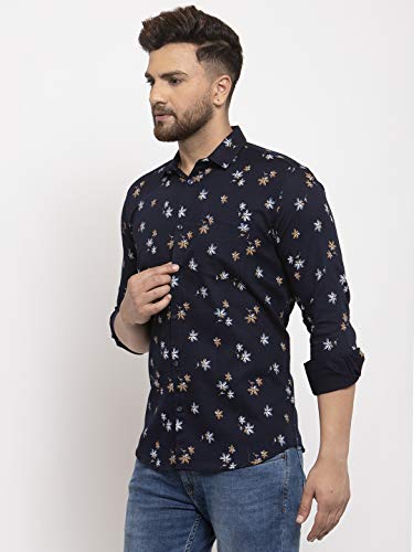 Image of Men's Cottonblend Printed Shirt White
