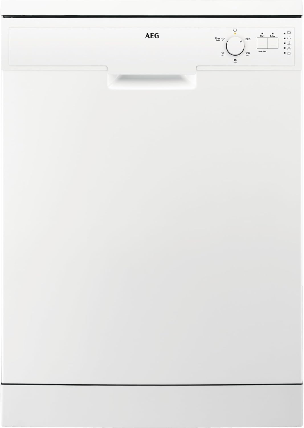 AEG 5000 Series Freestanding Dishwasher, FFX52607ZW, Dishwasher with AirDry Technology, Delivers Up To 3x Better Drying Performance, 13 Settings, Quik Program, 48 dB, 60cm, White, Class E