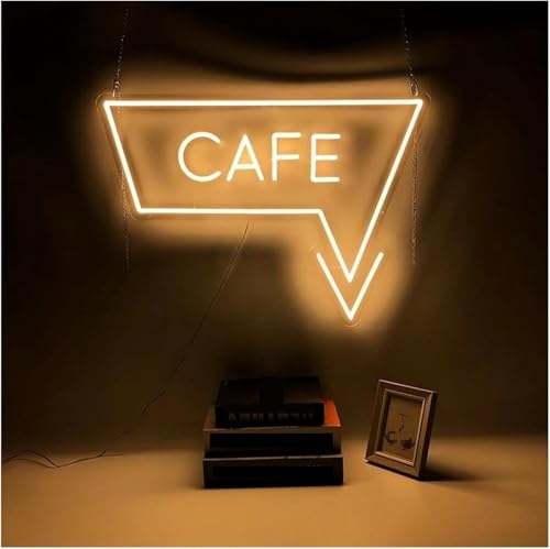 Panneau néon CAFE à haute luminosité et longue durée pour signalétique