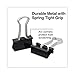 Universal 10200 Small Binder Clips, 3/8-Inch Capacity, 3/4-Inch Wide, Black, 12/Box