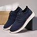 Mens Casual Loafers Shoes Oxfords Business Dress Sneakers Mesh Breathable Lace-Up Walking Shoes Soft Sole Comfortable Lightweight Tennis Running Work Sneakers Fashion Loafers Navy
