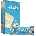 NuGo Protein Bar, Vanilla Yogurt, 11g Protein, Gluten Free, 15 Count