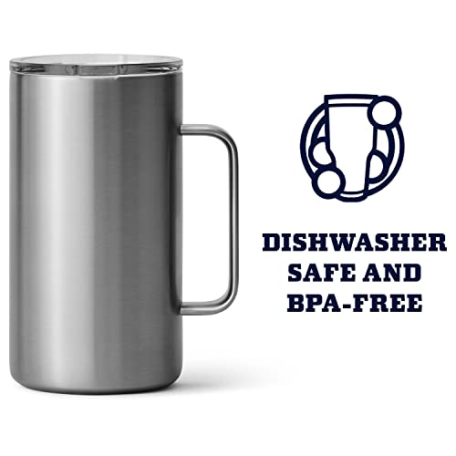 Image of YETI Rambler 24 oz Mug, Vacuum Insulated, Stainless Steel with MagSlider Lid, Stainless