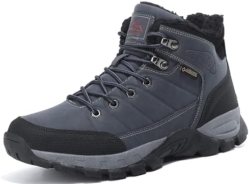 ARRIGO BELLO Winterschuhe Herren Trekking Gefüttert Warm Rutschfeste Boot | Langlebig, Komfortabel, Stoßdämpfend, Verstärkte Zehenkappe, Herausnehmbare Einlegesohle, Alltagstauglic