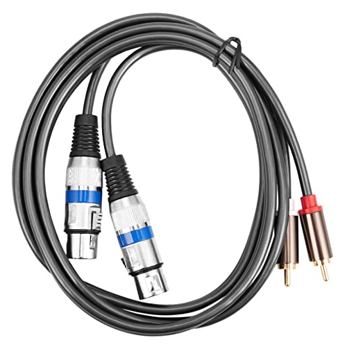 Câble double XLR vers double RCA 1,5 m pour studio maison - 4