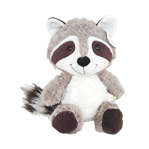 RQcMid Waschbär Waschbär Kuscheltier 25 cm Grauer Waschbär Plüschtier Weiches Stofftier Zum Kuscheln Und Spielen Kinderzimmer Wohnzimmer oder als besonderes Geschenk