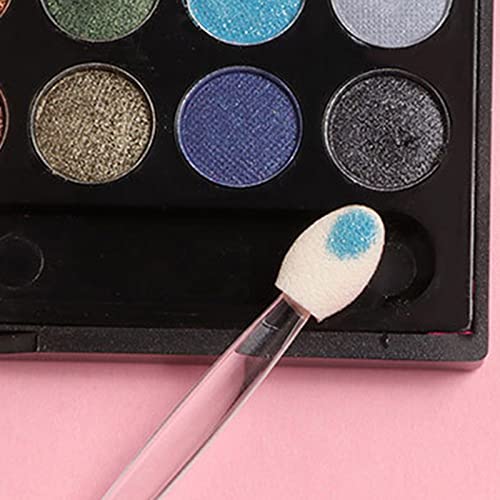 Eyeshadow Applicators, 50Pcs Dual Sides Eye Shadow Sponge Applicators With Container Eyeshadow Brushes Makeup Brush #TOP3