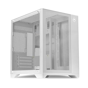 Gabinete Gamer Mancer CV100 | Mid-Tower | Tipo Aquário | Vidro Panorâmico | USB 3.0 | Branco
