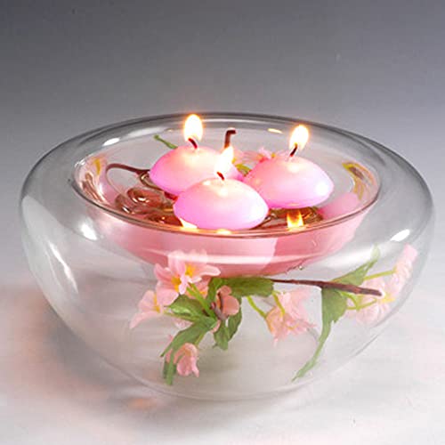 Xgng 2 Boxes 20Pcs Unscented Floating Candles, Floating Pool Candles, Round Burning Candles For Wedding Party Swimming Pool Bathtub Dinner Party Favor, Pink #TOP4