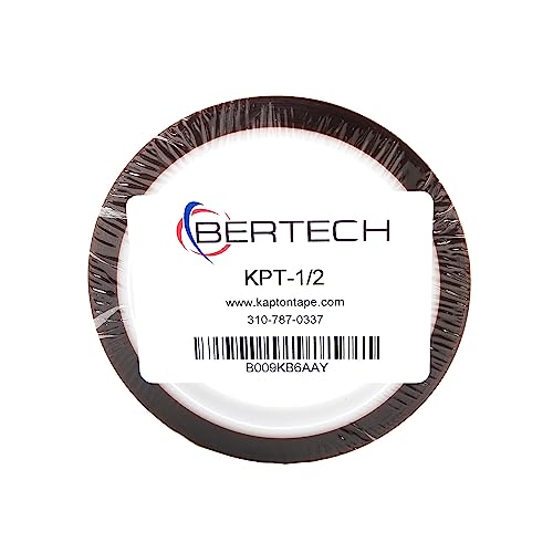 Image of Bertech Kapton Polyimide Adhesive Tape, 1 /2-inch x 36 Yards (KPT-1 /2)