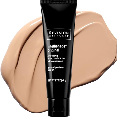 Dermatologists Swear By These 11 Best Tinted Moisturizer with SPF for Mature Skin (And So Do We) 6 Revision Skincare Intellishade® Original SPF 45, Anti-Aging Tinted Sunscreen for Face, Daily Moisturizer with SPF, Anti-Wrinkle with Peptides & Vitamin C, Hydrating Broad-Spectrum Sunscreen, 1.7 oz