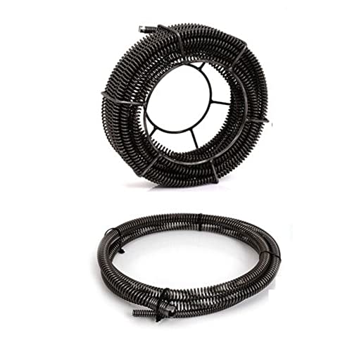 Espiral de resorte Ø 16 mm x 18,5 m + Ø 16 mm x 2,5 m para limpiador de tuberías Cover