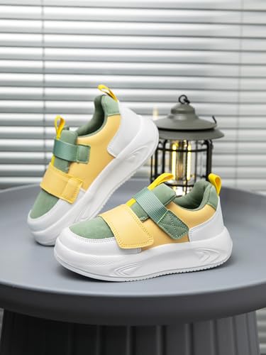 Boys Girls Outdoor Sports Shoes， Breathable and Comfortable with Soft Padded Neck, Retro Street Style, Basketball Shoes Suitable for All Seasons3